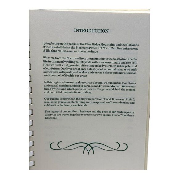 Southern Elegance Green Spiral-Bound Cookbook With Floral Cover & Recipes 1987 - Picture 9 of 15